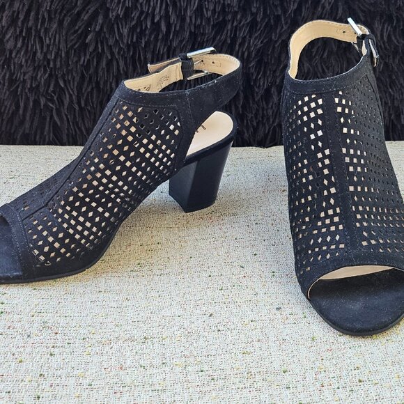 Unisa Pryce Sandal Booties Slip On Peep Toe Block Heel Sandal Size 7.5 - Picture 5 of 13